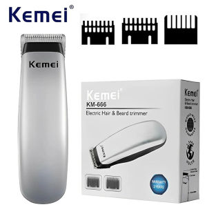 Kemei KM-666 Tông Đơ Cắt Tóc Điện Mini Dành Cho Nam Tông Đơ Cắt Tóc Chuyên Nghiệp Râu Cạo Râu Ướt/Khô Sử Dụng Lưỡi Dao Bằng Thép Không Gỉ
