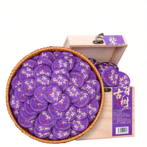 YUNHE TEA | Yunnan Ancient Tree Purple Bud Raw Pu-erh Tea Small Cake