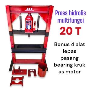 Terlaris Mesin Pres 20 ton  Hand Pres hidrolik pressure 20 ton serbaguna pres bearing kruk as fullset