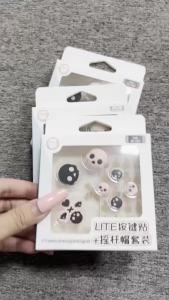 Cute Silicone D Pad Button Cap For NS/ Switch 2 /Switch Lite Thumb Sticks Grip Cover With ABXY Buttons Stickers