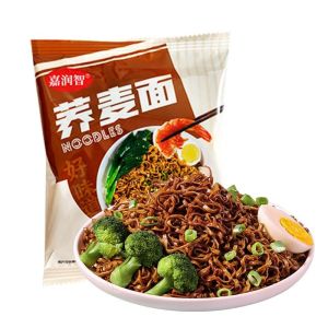 0 Fat Buckwheat Noodles Convenient Instant Coarse Grains Substitute Meal Boil-Free Quick Food Buckwheat Pasta in Bag Packaging