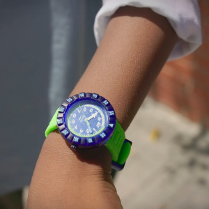 Flik Flak Neonbrick (FCSP132) Blue Silicone Kids Watch
