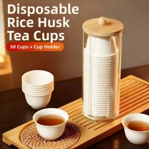 Biodegradable Thicker Rice Fragrance Tea Cups
