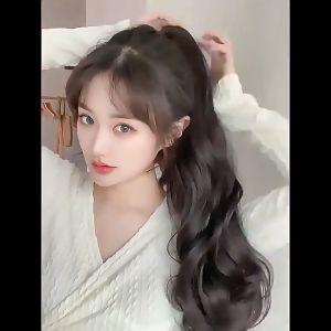 Hair Curly Wig Straight Wig 55cm Long Wig Women Hairpiece Hair Extensison Wig Claw Clip