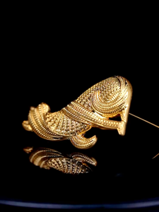Elfindo- 191 Bros Premium Mewah Motif Squirrel Gold / Silver Anti Karat Aksesoris Kekinian