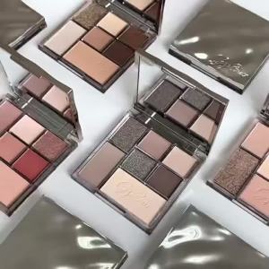 7-color Eyeshadow Palette with Matte and Shimmer Finishes Fine and Non-flying Powder Suitable for Daily Commuting.