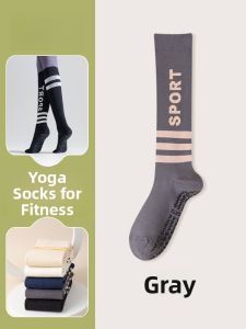 JINGCHI | Anti-Slip Yoga Socks Womens Fitness Running Pilates Leg Slimming Rope Jumping Professional Sport Pressure Socks Cotton Nylon Polyester Blend