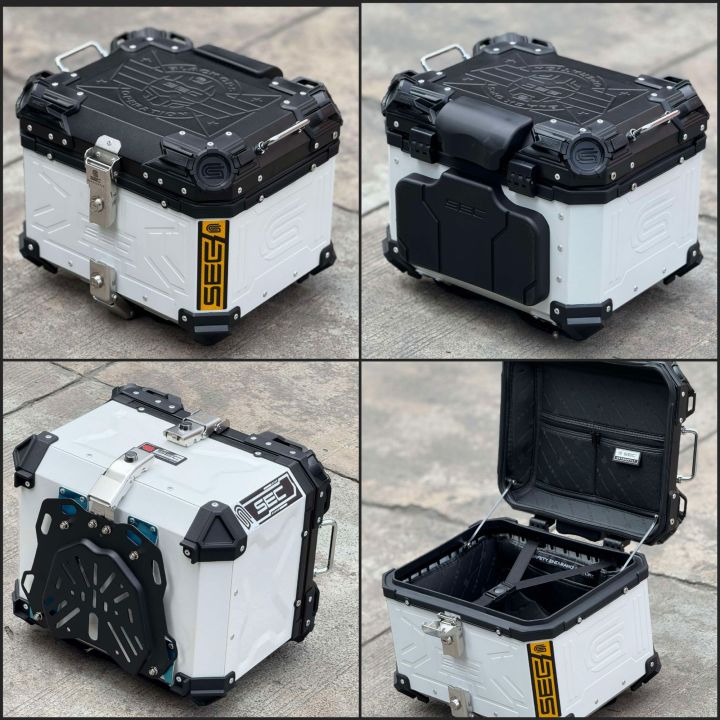 Sec Chest Box SEC ALLOY TOP BOX ( with BACKREST ) 45L and 55L | Lazada Philippines