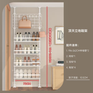 ชั้นวางรองเท้าใช้ในบ้านชั้นวางรองเท้าบางเฉียบในร่มชั้นวางรองเท้าทางเข้าหลายชั้นแบบวางเอียงและแคบแบบตั้งพื้นด้านหลังประตูแคบเล็ก