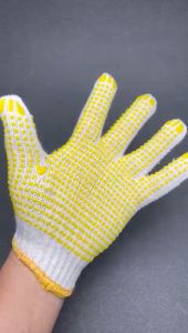 Thick Non Slip PVC Dotted Gloves/Cotton Yarn Nylon Glove/Sarung Tangan Tebal/Tidak Licin/Nilon/Benang Kapas