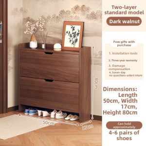 Flip Top Ultra Thin Shoe Storage Cabinet