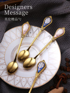 Thìa Cà Phê TIFANI 304 Thép Không Gỉ Nhựa Bằng Gốm Sứ Sang Trọng Tinh Tế Phụ Kiện Nhà Bếp Thiết Yếu Để Trộn Và Pha Chế Cà Phê