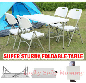 【Rectangle Outdoor Table】Foldable Utility Square Table/Chair/Dining Table / Rainbow Culture