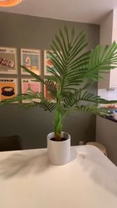 【NEW2025】DAUN PALEM PLASTIK 82/92CM DAN POT  DAUN PALEM JUMBODAUN ARTIFICIAL DAN PALSU DAUN PLASTIK DEKORASI TANAMAN HIAS