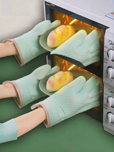 HENGPIN | Heat Resistant Thick Silicone Baking Gloves