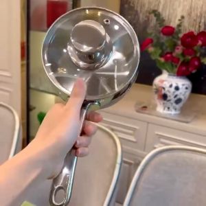 Quánh inox 12cm CHOCKMEN quánh inox cao cấp quánh nấu bột quánh cháo quánh nấu đồ ăn cho trẻ em