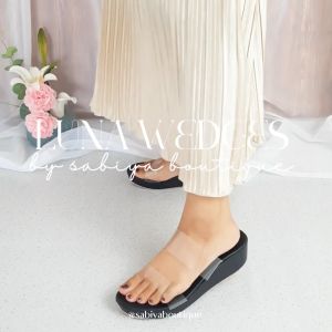 Sabiya Boutique Luna Sandal Wedges Wanita 5cm