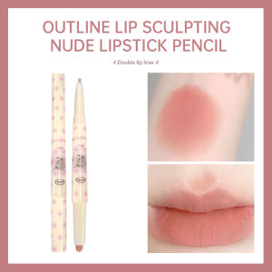 VEDO💕COD Lip Liner Double Head Lip Pensil Bibir Waterproof Lipstik Lip Liner Anti-lengket Natural Tahan Lama