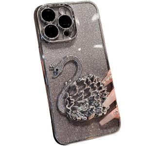 DAIMANG | เคส iPhone 15 Pro Max กันกระแทก พร้อมดีไซน์คริสตัล Swarovski และ Protector กล้อง