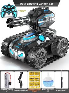 Remote Control Water Bullet Shooting Gesture Sensor 4WD Tank Toy Car
