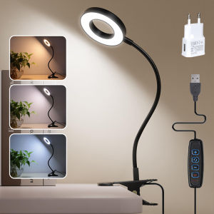 Đèn Bàn LED Có Chức Năng Bộ Nhớ Kẹp Vào 3 Chế Độ Ánh Sáng Có Thể Điều Chỉnh Độ Sáng Bảo Vệ Mắt Cổ Ngỗng Linh Hoạt Để Sử Dụng Trong Phòng Ngủ Học Tập