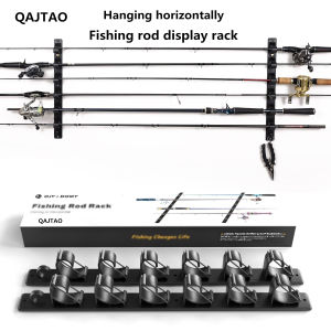 QAJTAO 6-Position New Clamp Version Horizontal/Top Hanging Fishing Rod Display Rack Luyatai Fishing Rod universal Configuration