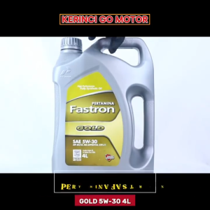 Pertamina Fastron Gold SAE 5W-30 4 Liter API SN/CF MB-Approval 229.5 BMW Longlife-04 Oli Mobil Mesin Bensin Pelumas Synthetic Original