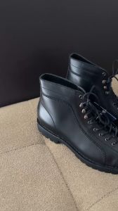 Ares Black - Lace to Toe Roofer Monkey Boots