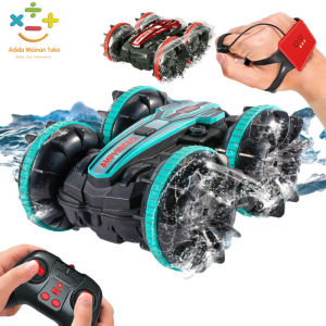 Mainan Anak Mobil Remote Control Sensor Tangan Rc Drift Amfibi Mengisi Mobil Akrobat Remote Control Mobil