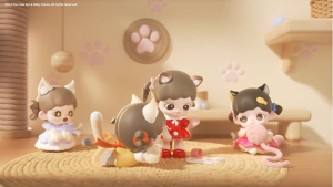 TNTSPACE Zoraa Meow Cat Face Mini Series Figures Blind Box (Single Box)