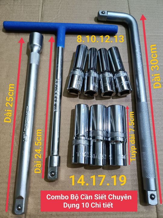 [Giá Hủy Diệt] Combo Các Đầu Tuýp Và Siết Chữ T Dùng Đầu 1/2 Hiệu BOSS ...