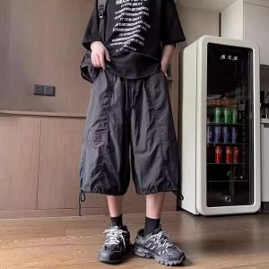 Quần Ống Rộng Dài Đến Đầu Gối Mùa Hè Cỡ Lớn Cho Nam Quần Dài Ống Đứng Rộng Rãi Nhanh Khô Quần Dài Thường Ngày