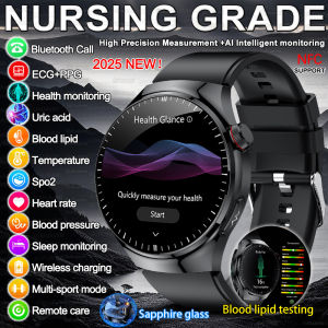 2025 New For Blood Fat Uric Acid Smart Watch ECG+PPG Heart Rate Blood Pressure Health Monitoring Smart Watch Men