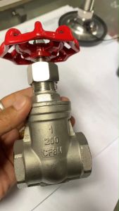 ประตูน้ำสแตนเลส (200 PSI) เกลียวใน สแตนเลส 316 (SUS316) ขนาด 1/2" - 2" (Gate Valve Stainless)