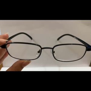 Kacamata Rabun Dekat Baca Melihat Burem Lensa PLUS (+) 1.00 s/d 3.00 Frame Persegi Panjang Bahan Besi Ada Nosepad Awet Gaya Vintage style Retro Korea - PRIA WANITA