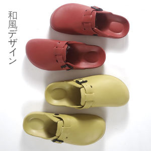 Dép Chống Trơn Trượt Chống Thấm Nước Nam Vườn Giày Phong Cách Nhà Cotton Vải Bông Dép Đế Cao Su Chống Mài Mòn Hoạt Hình Yếu Tố Phổ Biến