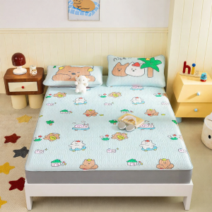 DOHIA | Ultrasonic Cool Feeling Ice Silk Mattress Cover Soft Sleeping Pad