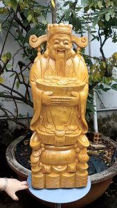 Tượng Thần Tài - Quà Tặng Đối Tác Doanh Nghiệp - Quà Tặng Tân Gia Khai Trương - Trang Trí Nhà Cửa Decor - Tượng Gỗ Đẹp
