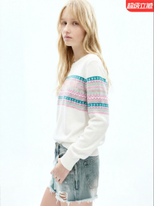 Juicy Couture | Fair Isle Patterned White Female Sweater