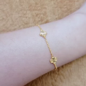 RANTAI TANGAN FOURLEAF CLOVER EMAS 916 TULEN 4.03G