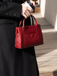 SIFULUN | Genuine Leather Three Layer Large Capacity Crossbody Handbag