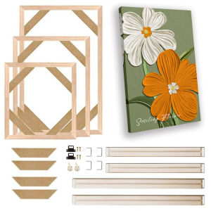 Khung Tranh Treo Tường Bằng Vải Bố Khung Gỗ Phong Cách Hiện Đại Hình Chữ Nhật Khung Ảnh Tranh Kim Cương 50x70 60x90 80x120 Cm Đóng Gói Từng Chiếc