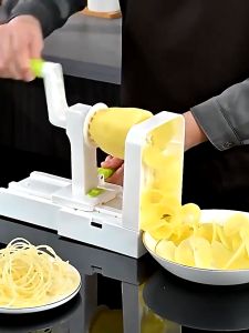 Kitchen Multifunction Vegetable Cutter Mandoline Slicer 4PCS Stainless Steel Interchangeable Blades