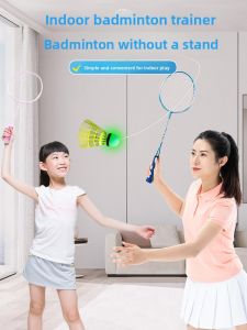 SHENWO | Automatic Bounce Suspension Badminton Trainer for Children Indoor Single Person