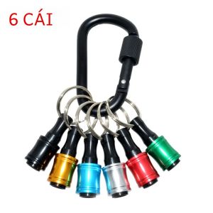 6 Chiếc 1/4 Inch Thay Đổi Nhanh Bit Giá Đỡ Móc Khóa Lục Giác Tua Vít Thanh Nối Dài Cho Máy Khoan Điện Gia Công Kim Loại Phụ Kiện
