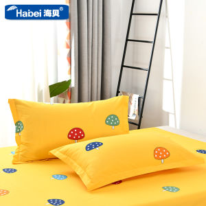 Tấm Lót Đệm Cotton Nguyên Chất 74x48cm Hai Chiếc Vỏ Lót Đệm Một Người Họa Tiết Chéo in Ấn Sinh Học Phong Cách Phong Cách 100% Cotton Dày