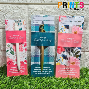 Teachers Day Gift Sleeve for Pen Choco Pencil Decant Liptint Lipstick and More gift wrap packaging by 3LShoppe