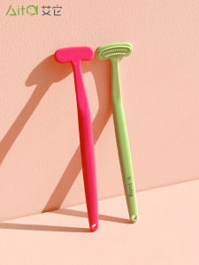 Portable VDoing Tongue Scraper Plaque Remover Oral Care Tool No Stimulation Adult Friendly Tongue Brush for Fresh Breath