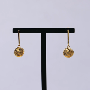 Chow Sang Sang 周生生 999 24K Pure Gold Gold Earring 95852E Price-by-Weight 5.24g