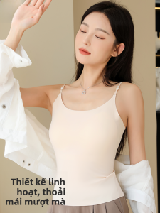 MiiOW | Áo ba lỗ vai mỏng Pure Desire dành cho nữ mùa hè có đệm ngực co giãn cao ôm vừa vặn phong cách Mỹ đa năng giảm béo